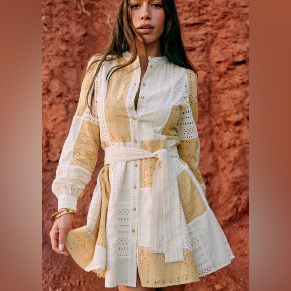 NWT Sézane Lou Dress in Beige